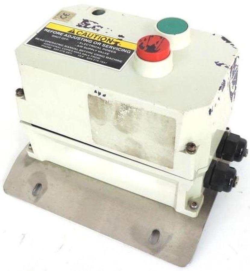 Used LOVATO START / STOP CONTROLLER ENCLOSURE W/ TYPE BF12 CONTACTOR