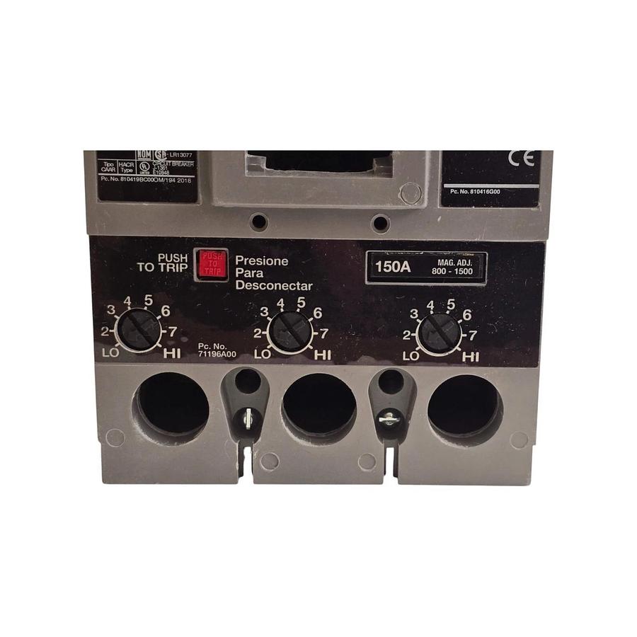 SIEMENS HFXD63B150 SENTRON CIRCUIT BREAKER 3P/150A/600V~/65kA@480V~ w/TRIP NSMP 783643318144