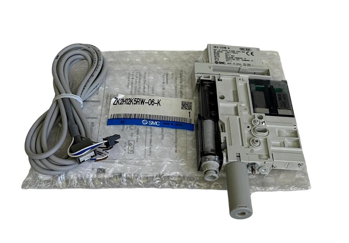 NEW SMC ZK2H12K5RW-06-K / ZK2H12K5RW06K VACUUM EJECTOR W/ VALVE 24VDC 1.2mm