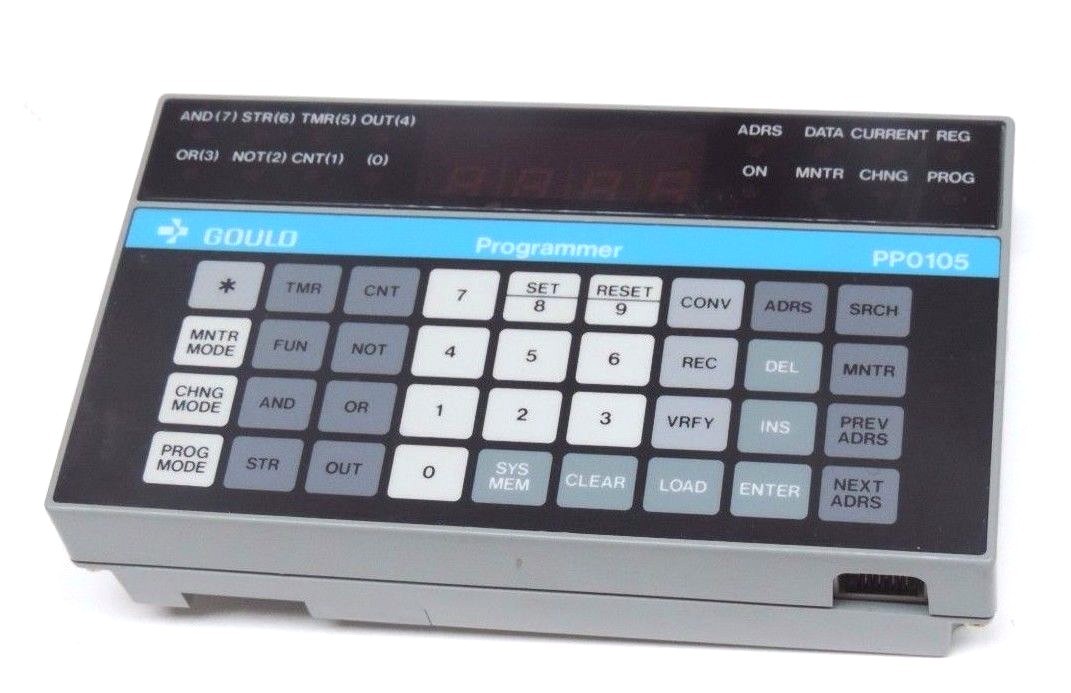 Used GOULD PP-0105-100 PROGRAMMER PP0105100, REV. A, PP0105