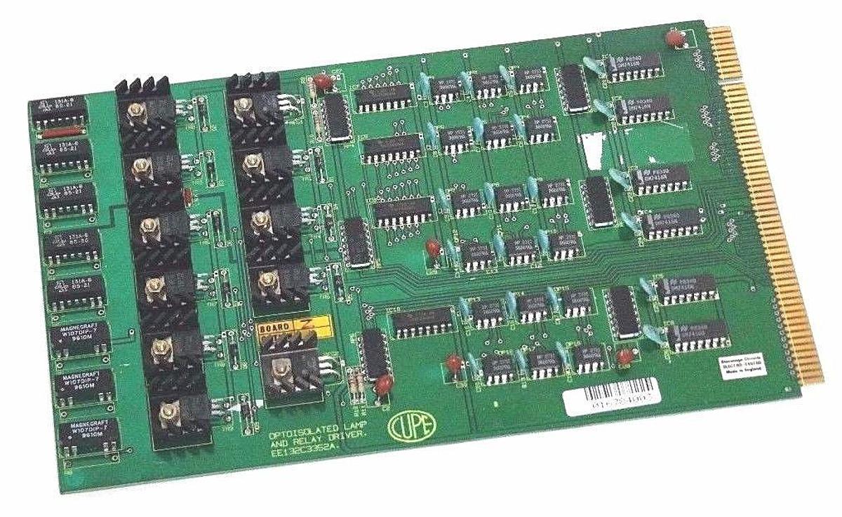 Refurbished REPAIRED CUPE CUPROC EE132C3352A OPTOISOLATED LAMP AND RELAY DRIVER BOARD