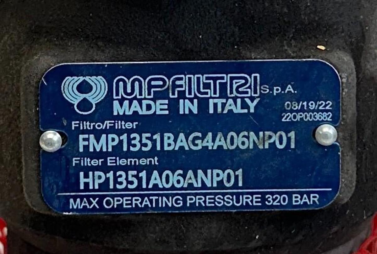 Used MP FILTRI FMP1351BAG4A06NP01 PRESSURE FILTER HP1351A06ANP01 ELEMENT 110355 NSNP