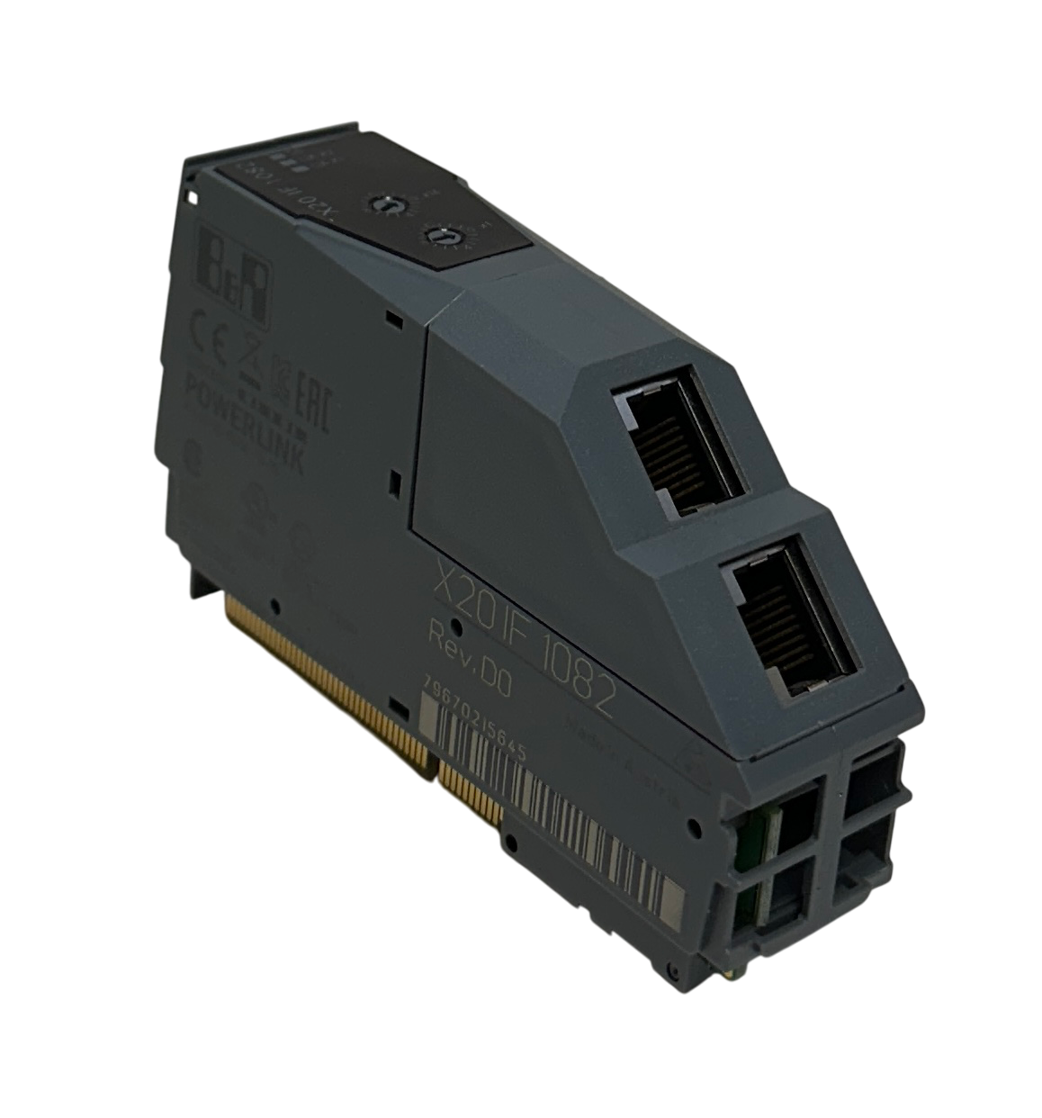 Used B&R X20 IF 1082 / X20IF1082 EtherNet POWERLINK INTERFACE MODULE 2-PORT RJ45 NSNP