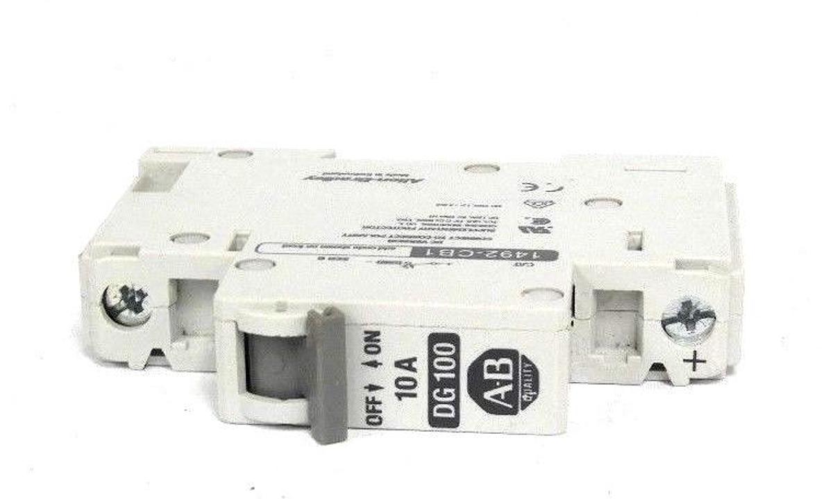 Used ALLEN BRADLEY 1492-CB1 CIRCUIT BREAKER, SER. B, 10A, DG100, 1492-CB1-DG100
