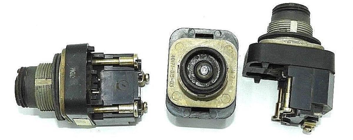 Used LOT OF 3 ALLEN BRADLEY 800T-PT16 PILOT LIGHT PUSH BUTTONS SER. N