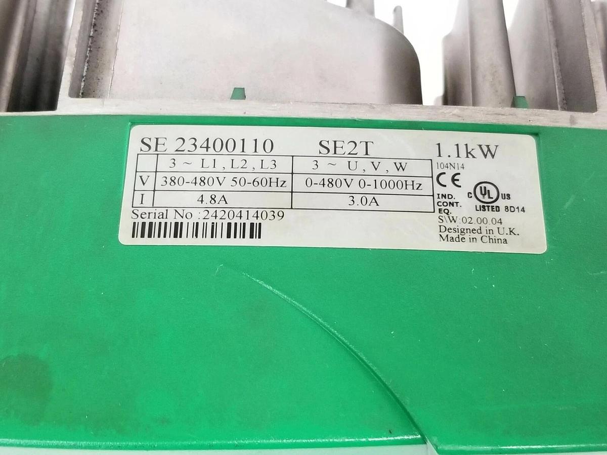 Used LEROY SOMER / EMERSON SE-23400110 DIGIDRIVE INVERTER SE2T 1.1kW SE23400110