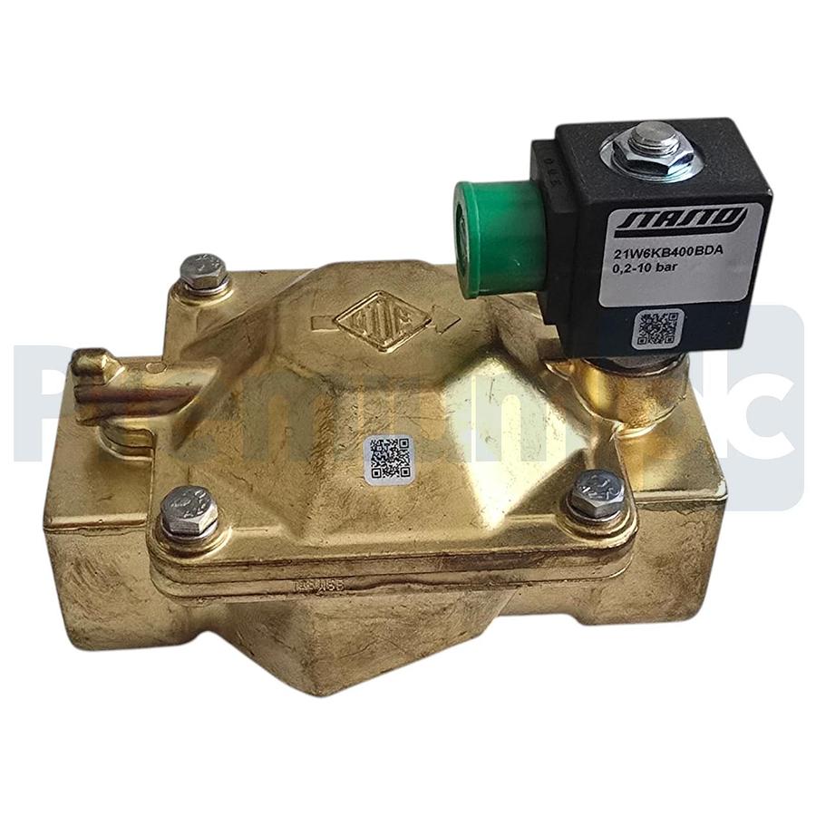 ODE STASTO 21W6KB400-BDA08024CS 2/2-Way Solenoid Valve Kit NC 1-1/2" Brass 24VDC