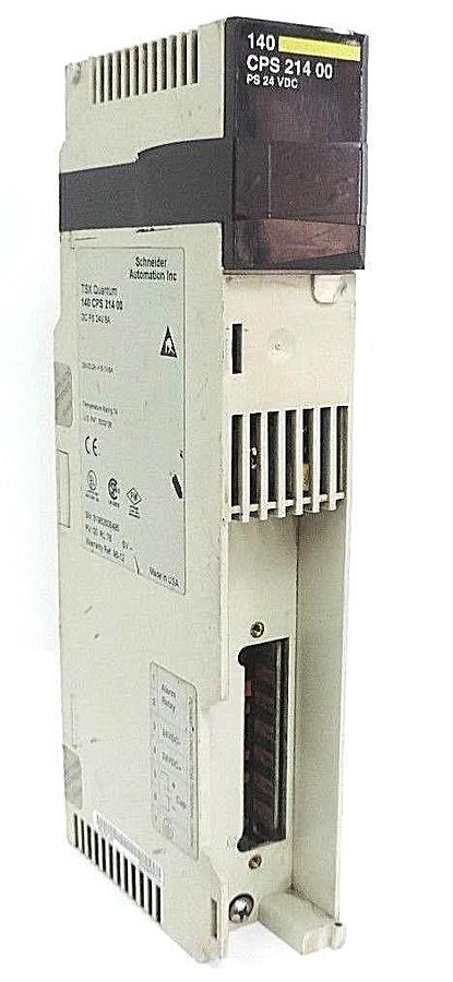 Used SCHNEIDER AUTOMATION 140CPS21400 DC POWER SUPPLY 24V, 8A, 140-CPS-214-00