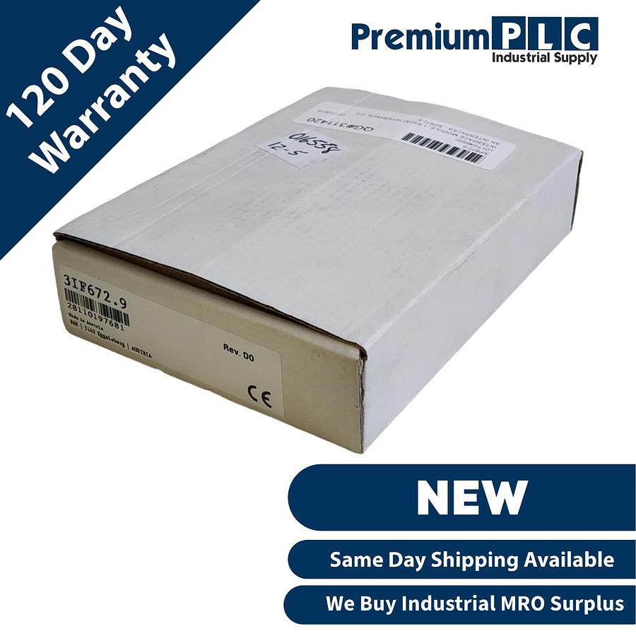 Used NEW B&R 3IF672.9 REV D0 2005 INTERFACE MODULE 1 RS232 , 2 CAN INTERFACES 3IF6729