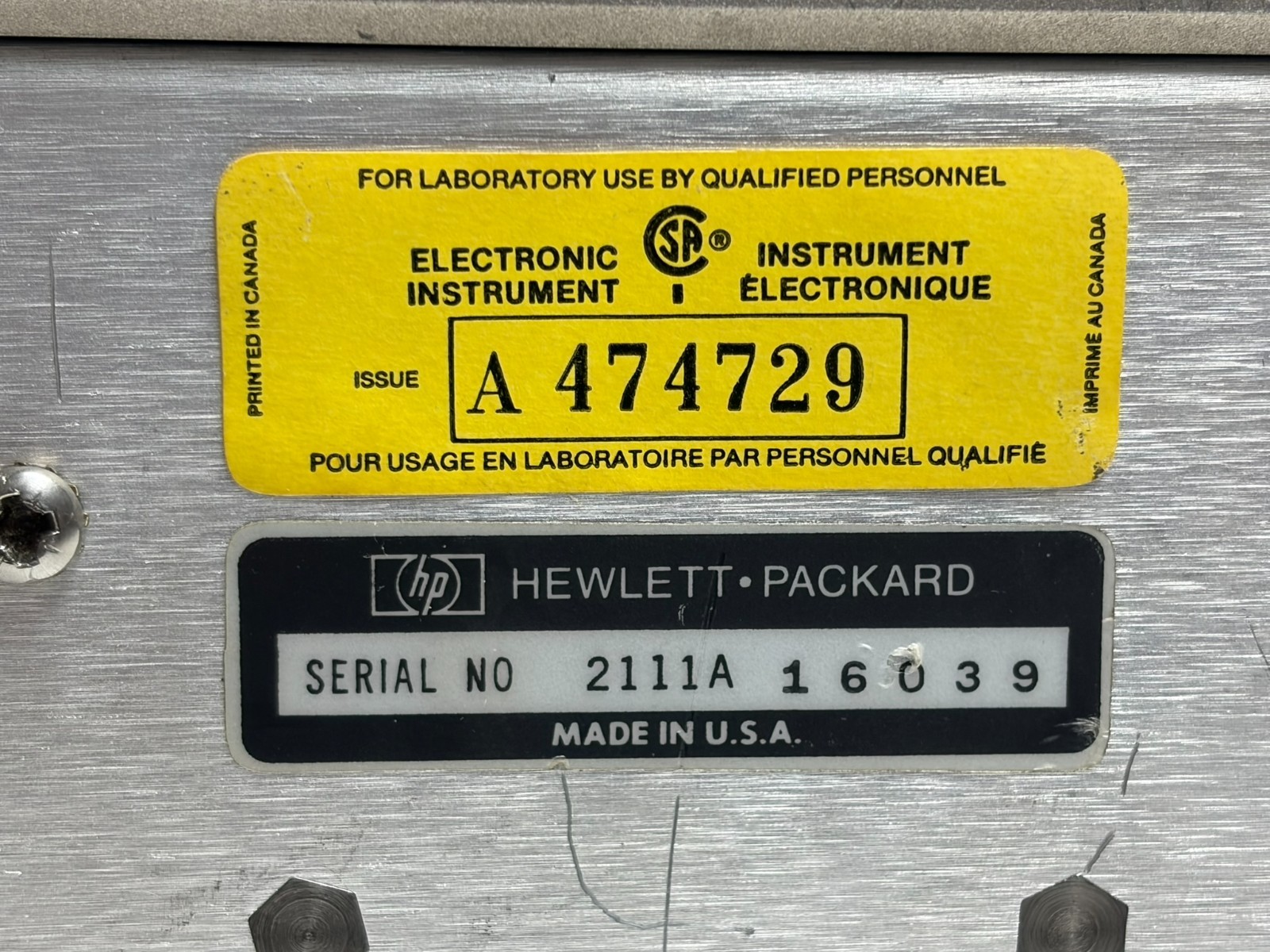 Used HP 8011A Pulse Generator Hewlett Packard Vintage Test Equipment 2111A16039