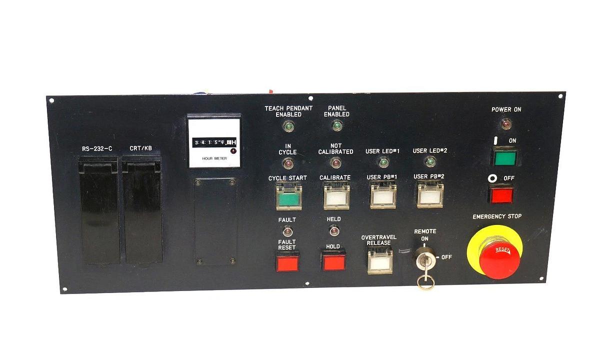 Used FANUC A05B-2045-C122 OPERATOR PANEL W/ A20B-1003-0040/02B BOARD, TH1346 METER