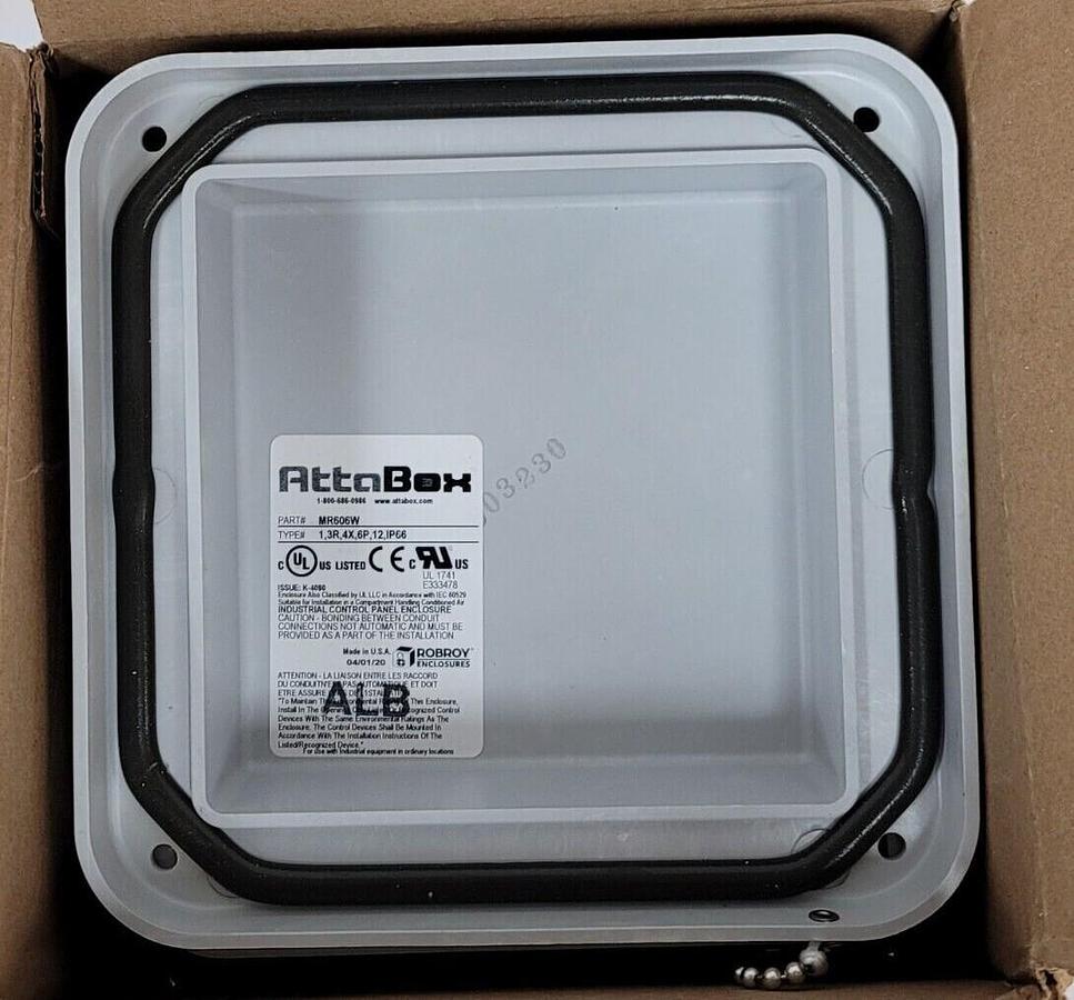 NIB ROBROY MR606W ATTABOX MACHOBOX SERIES ENCLOSURE 6 X 6 X 6IN (HXWXD)