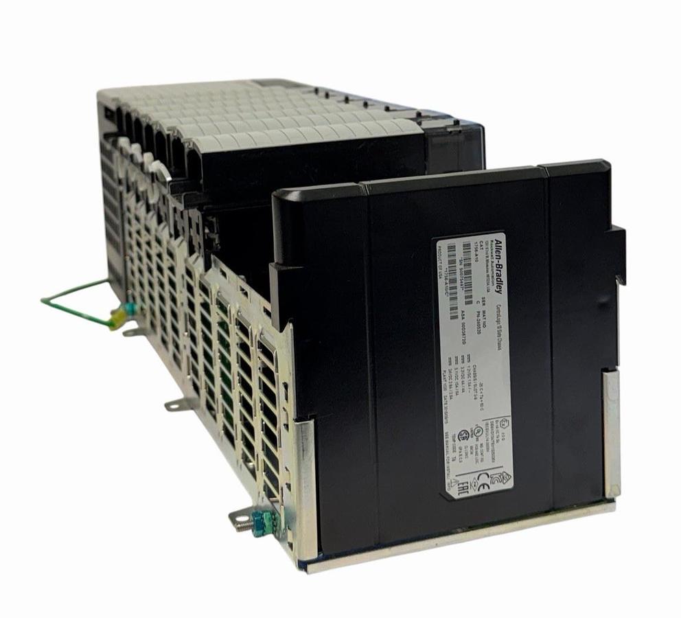Used ALLEN BRADLEY 1756-A10 SLOT RACK W/ 1756-PB75 POWER SUPPLY 1756-OB16E & MORE