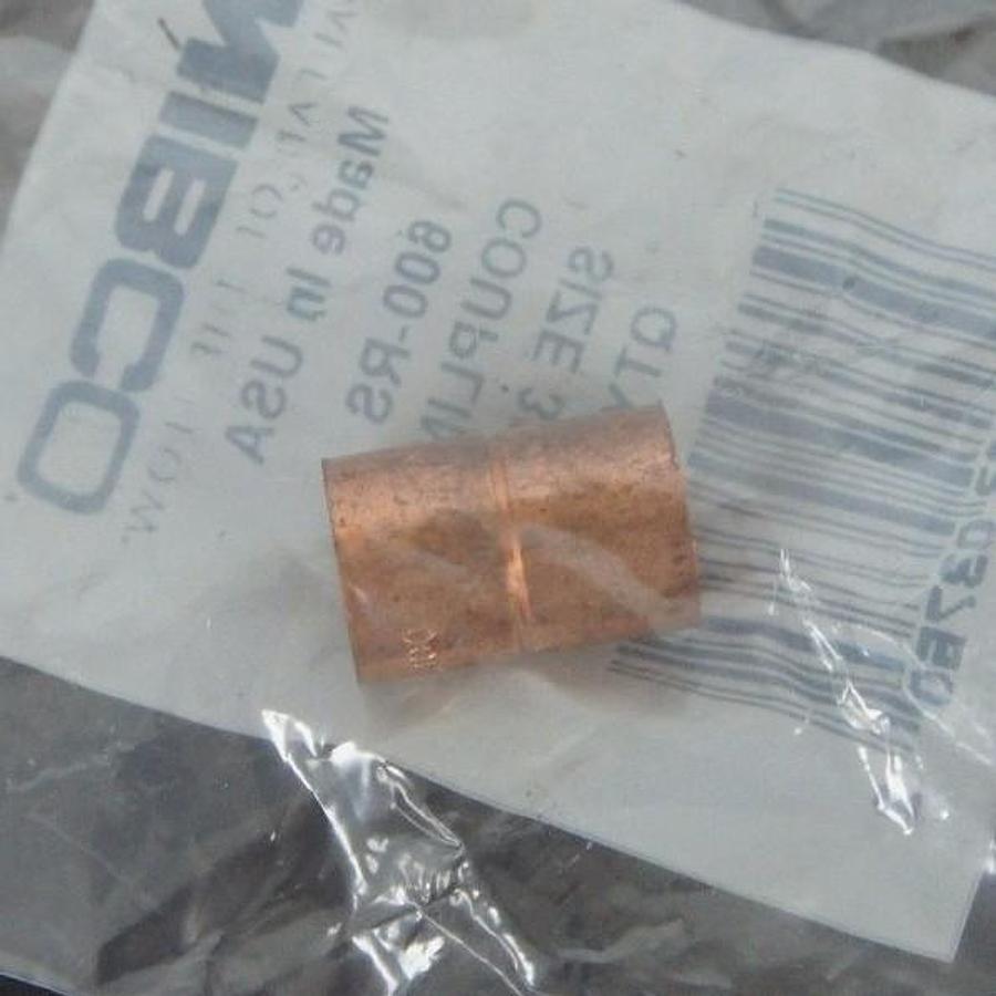 LOT OF 10 NEW NIBCO 600-RS COUPLINGS 3/8"