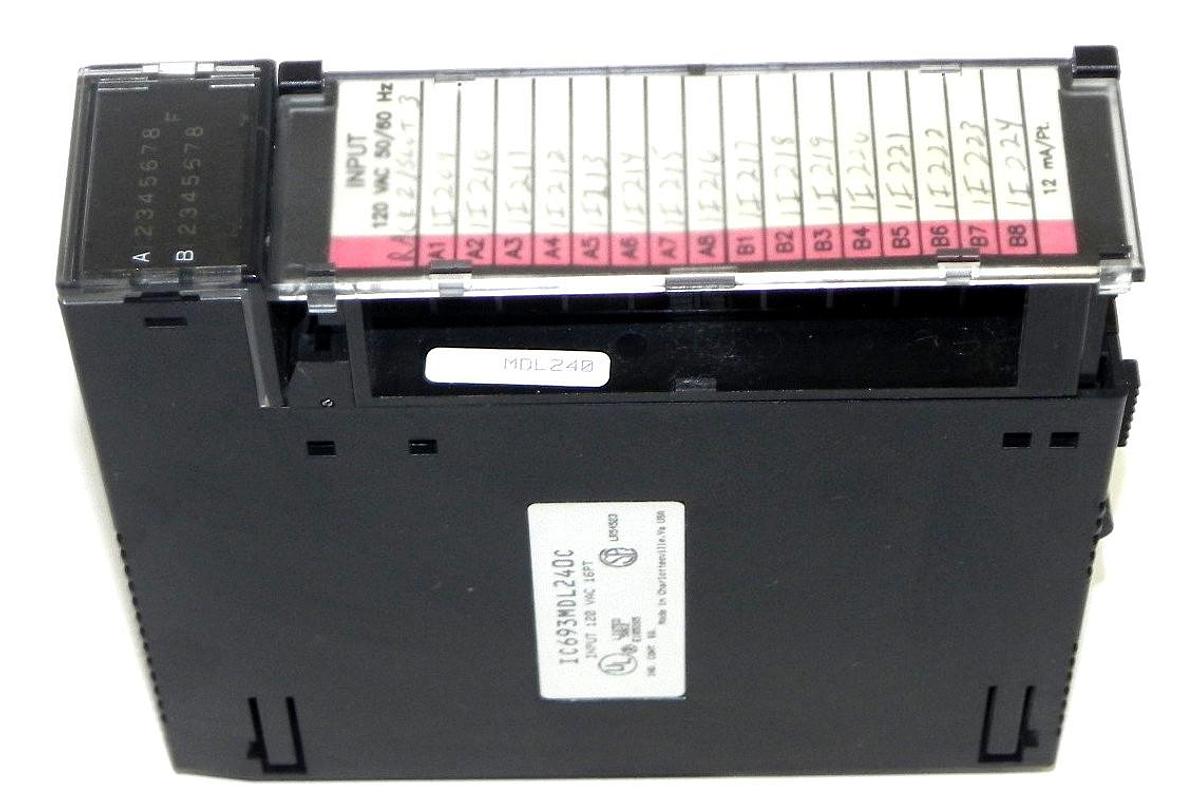 Used GE FANUC IC693MDL240C INPUT MODULE 120 VAC 16PT