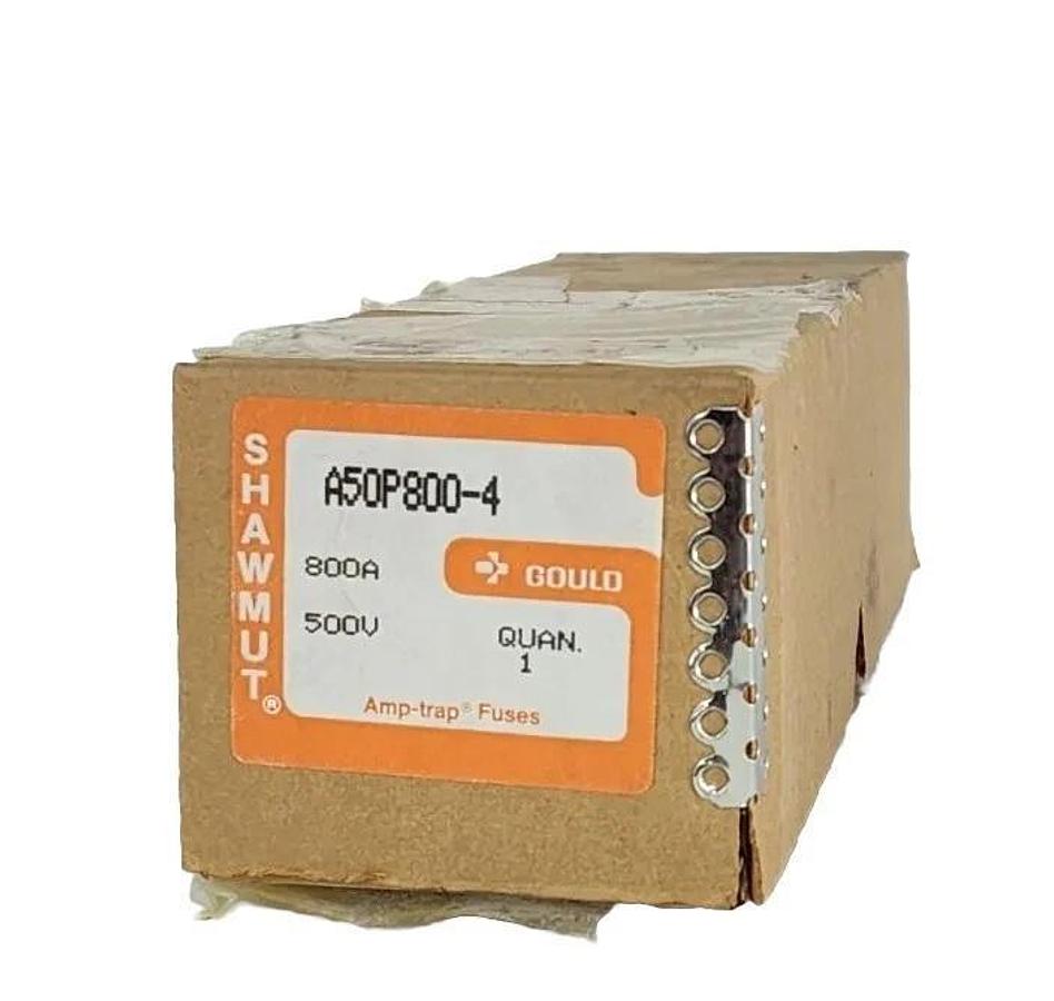 Used NIB GOULD MERSEN SHAWMUT A50P800-4 FUSE A50P8004, 800A, 500V