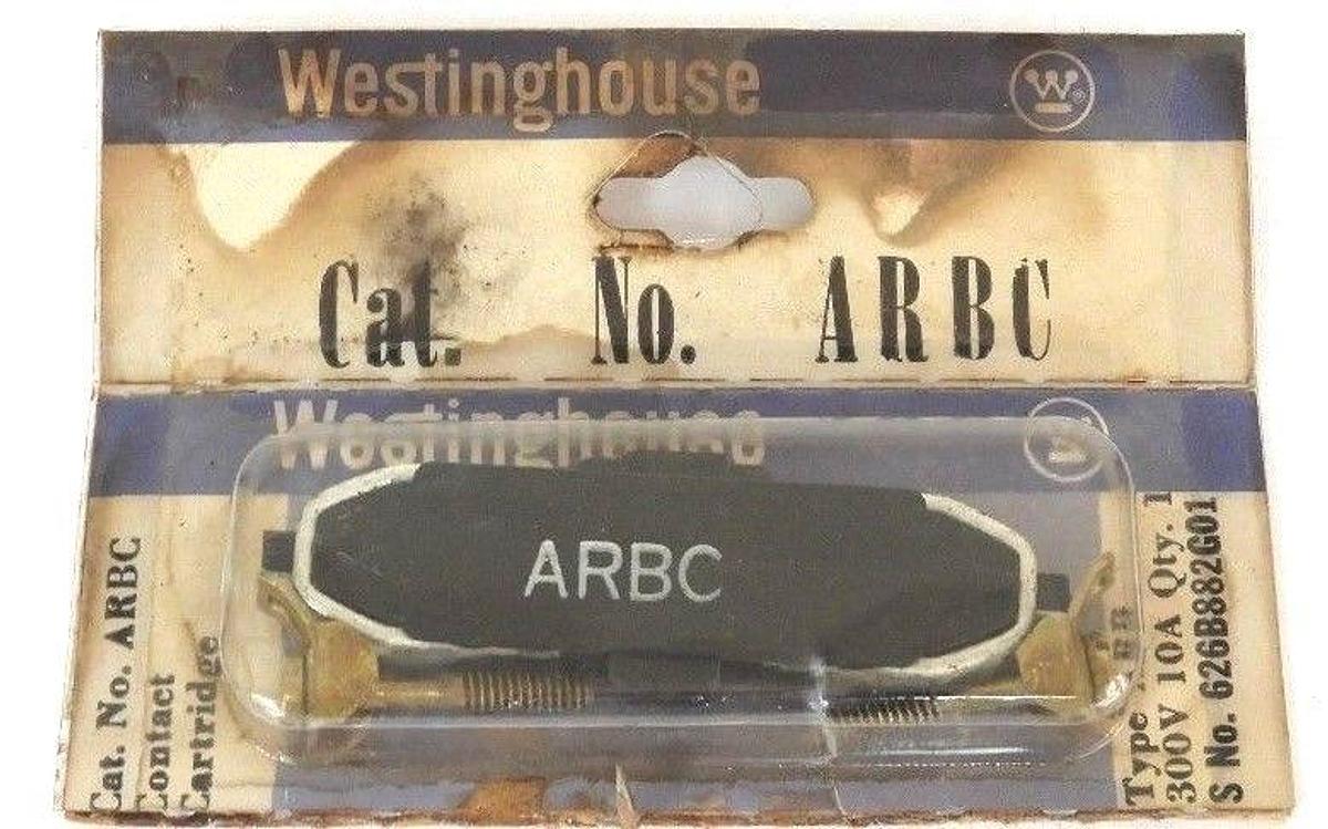 Used NEW WESTINGHOUSE ARBC CONTACT CARTRIDGE 300V 10A