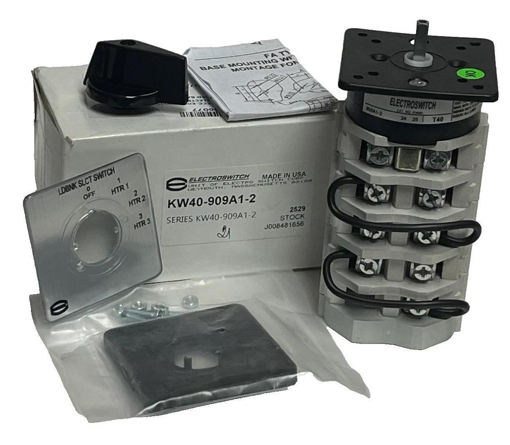 Electroswitch KW40-906A1-2 | KW40 Cam-Actuated Rotary Switch | 40A 600VAC