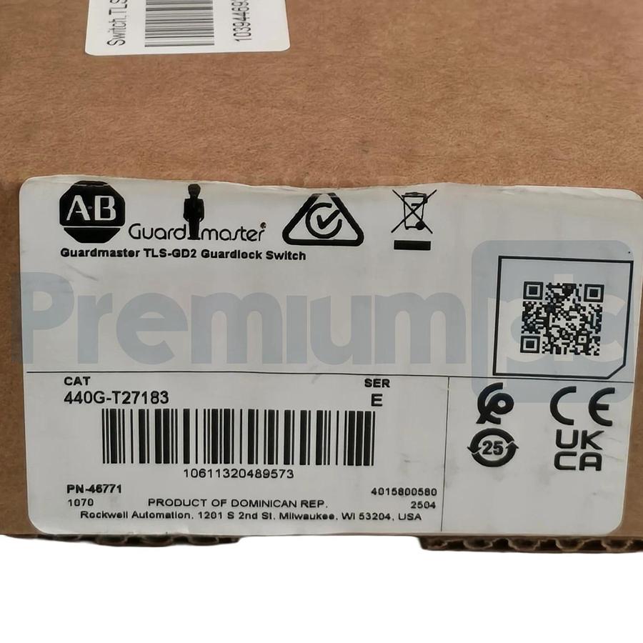Allen Bradley 440G-T27183 /E Guardmaster TLS-GD2 Safety Switch 24VAC/DC TLS3-GD2
