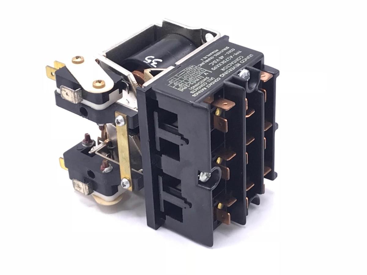 Used NIB DUNCO A275KXX90 REVERSING CONTACTOR, 48VDC COILS