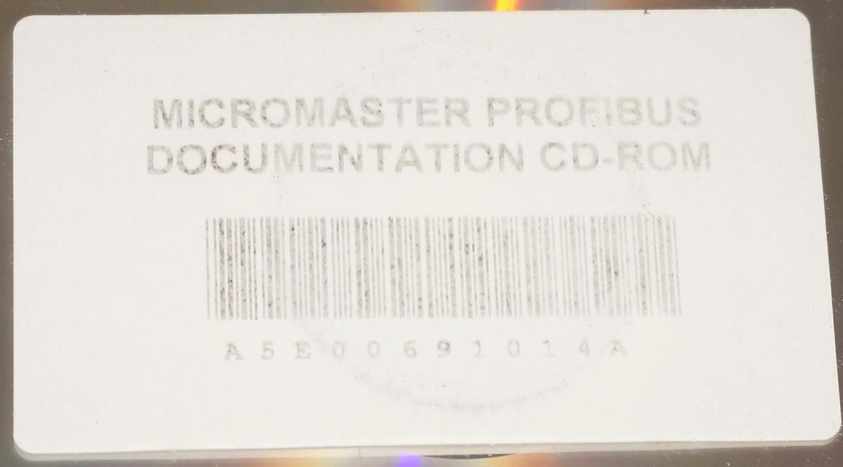 Used NEW SIEMENS A5E00691014A MICROMASTER PROFIBUS DOCUMENTATION CD-ROM