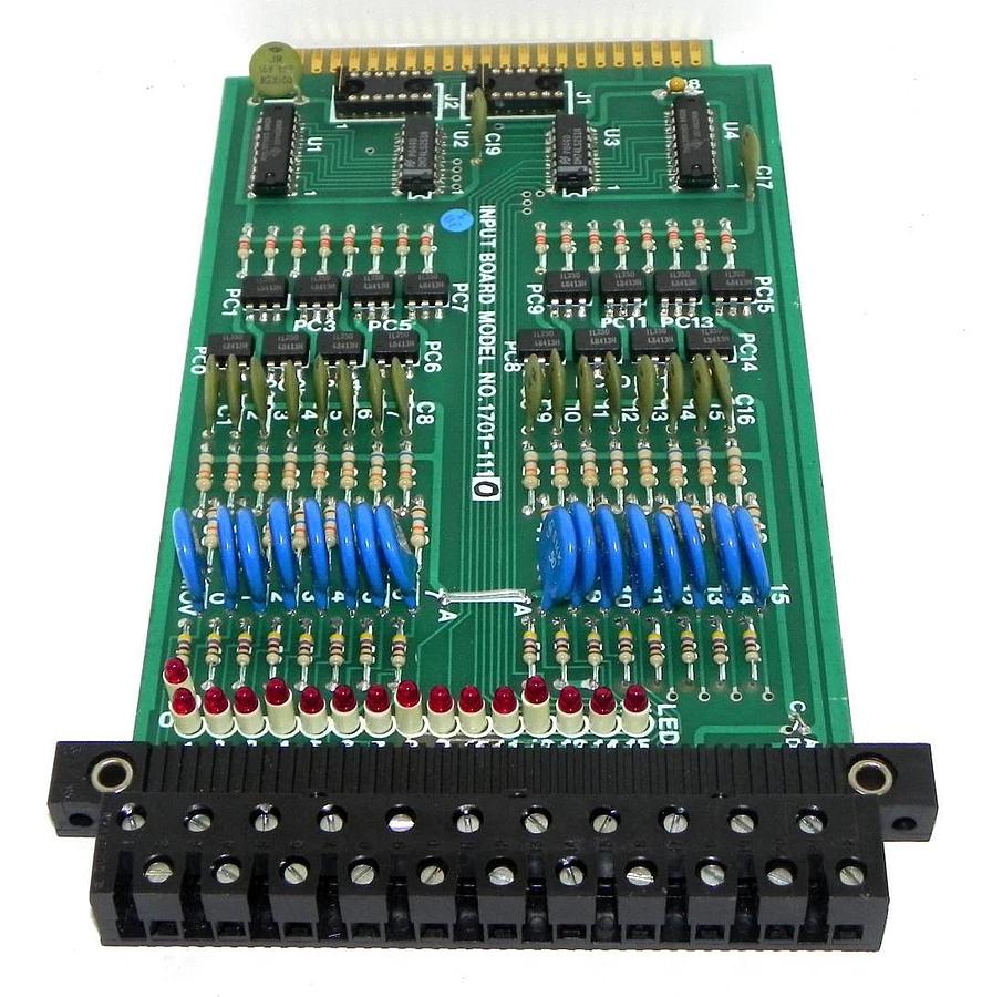 Used MCGILL 1701-1110 INPUT BOARD 17011110, PCB P/N Q6511, ASSY P/N: Q8011 REV. C