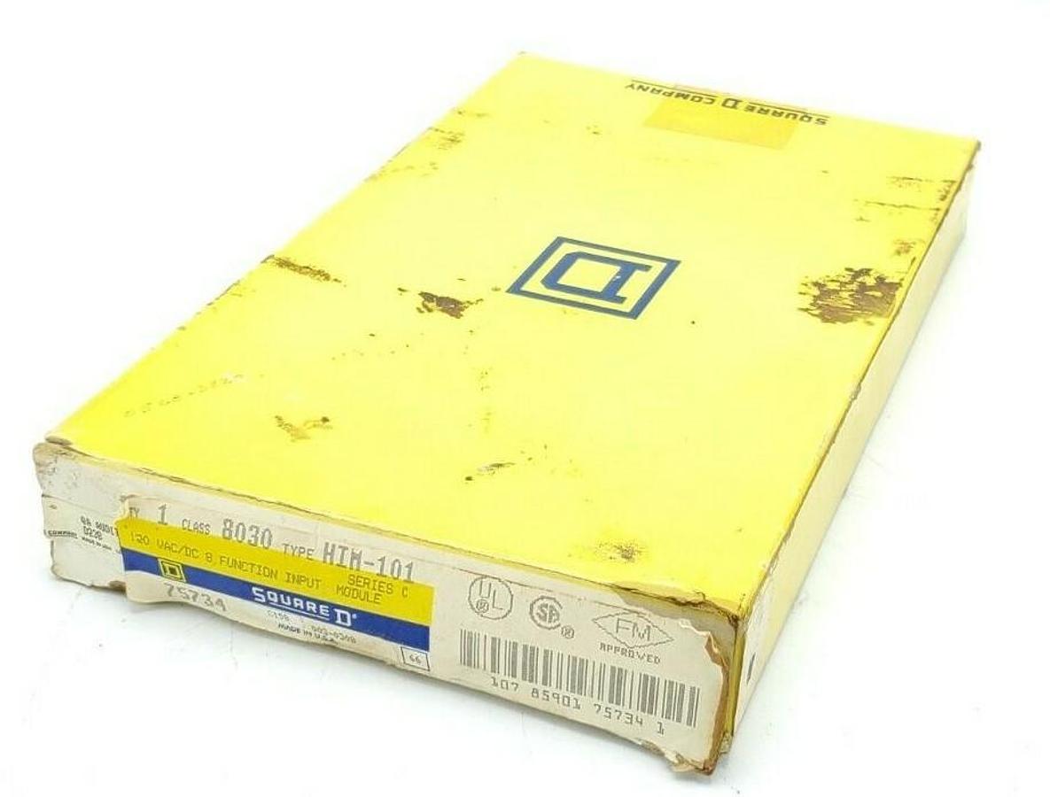 Used NIB SQUARE D 8030 HIM-101 SER. C 120V AC/DC INPUT MODULE 63004-001-54 8030HIM101