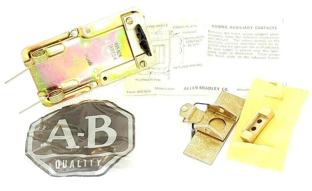 LOT OF 2 NEW ALLEN-BRADLEY 849-N2A SER. A TIMING RELAY AUXILIARY CONTACT KITS