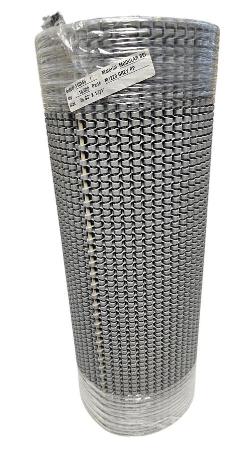 HABASIT AMERICA M1220 FLAT TOP PP GRAY RODS BELT WIDTH: 23.65'' LENGTH: 12.71'