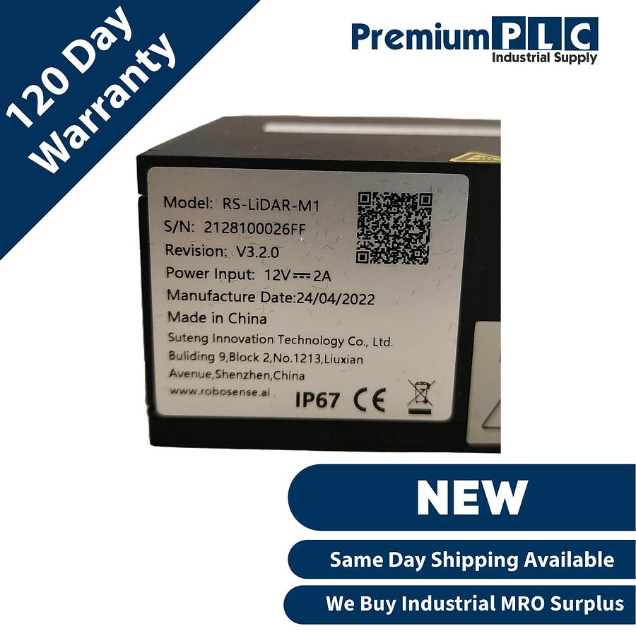 Used NEW RoboSense RS-LiDAR-M1 V3.2.0 M1 AUTOMOTIVE-GRADE SOLID-STATE LiDAR SENSOR