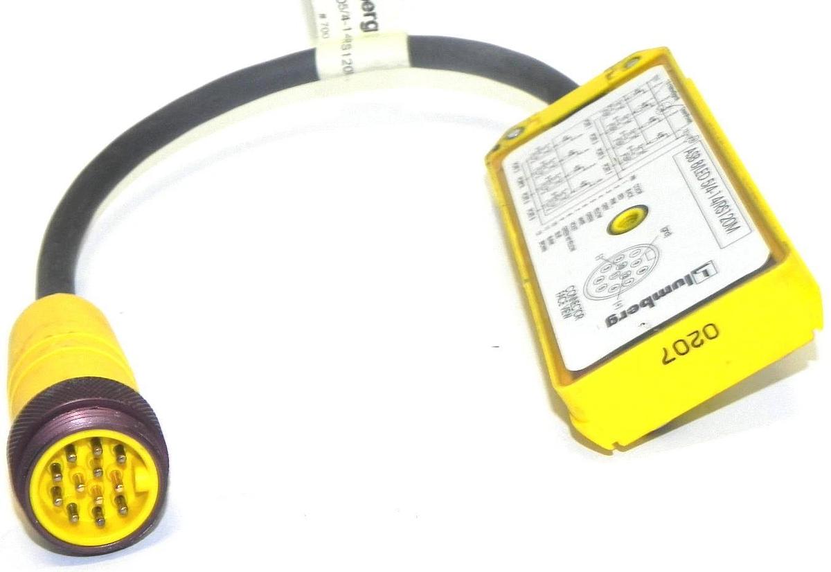 Used LUMBERG ASB 8/LED 5/4-14/RS120M DISTRIBUTION BOX MICRO 8PORT