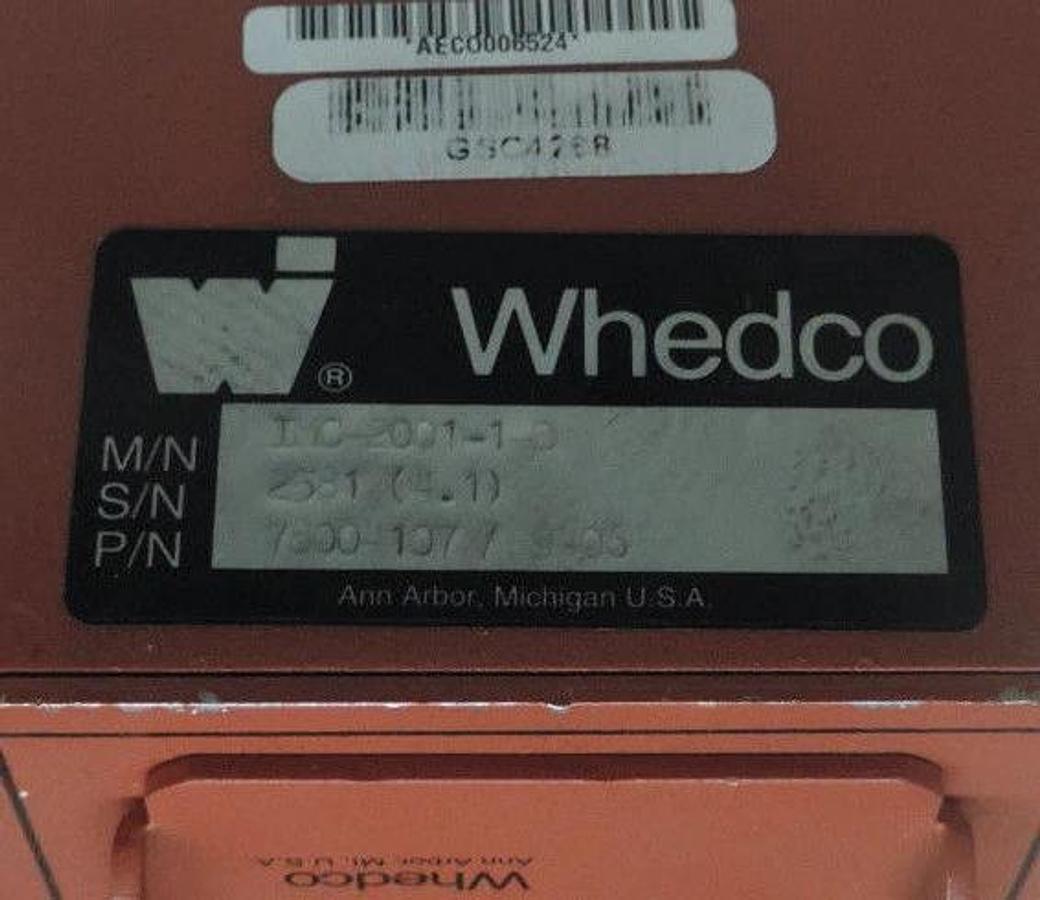 Used WHEDCO M/N IC-2001-1-B P/N: 7800417/9406 HOUSING