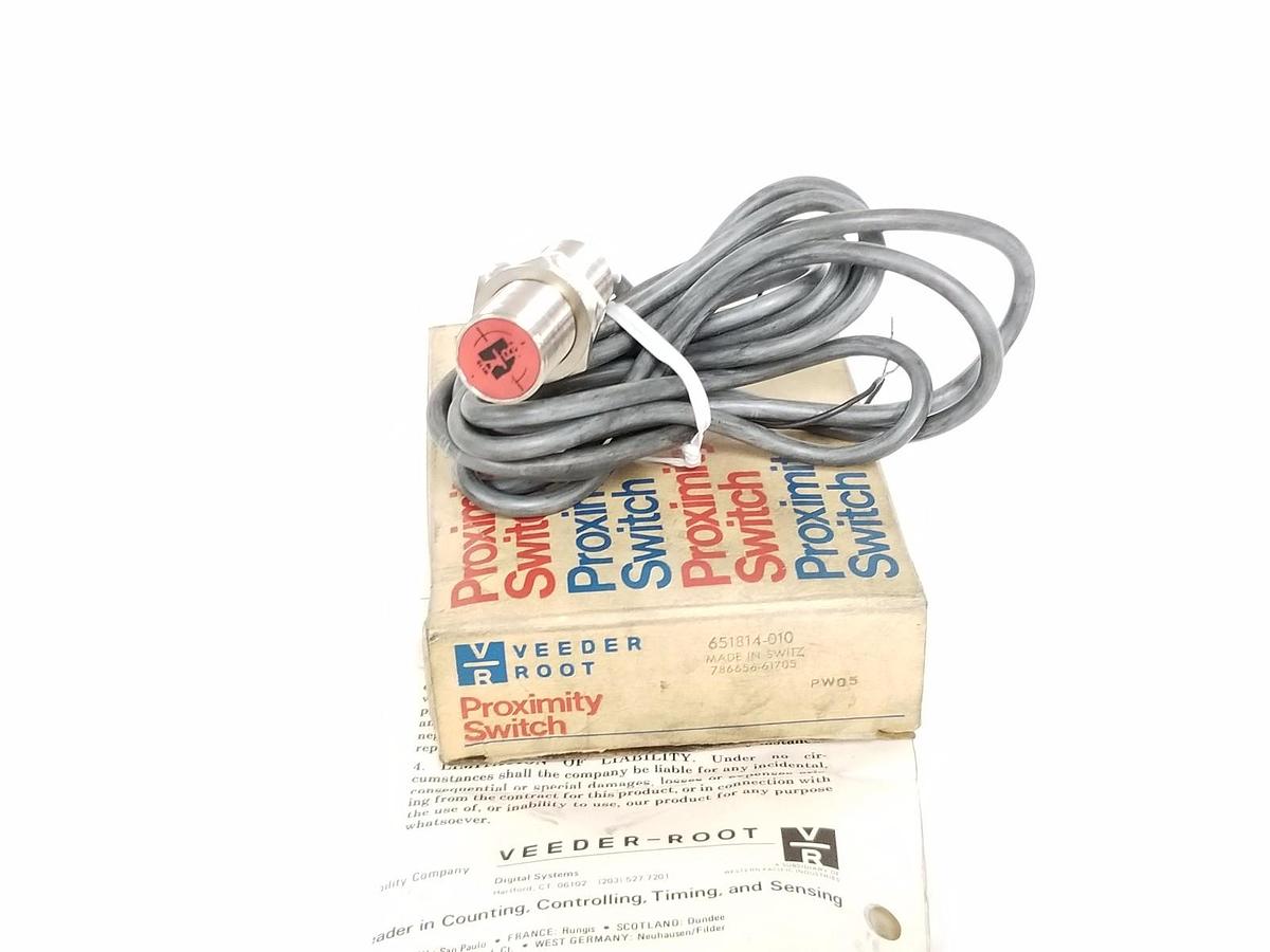 Used VEEDER ROOT 651814-010 PROXIMITY SWITCH 651814010, 786656-61705