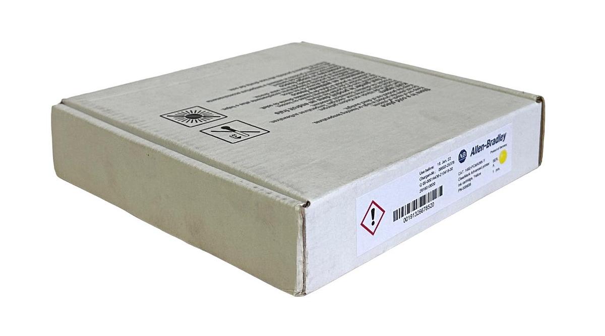 Used NEW ALLEN BRADLEY 1492-PCMAINK-Y /A ClearMark PRINTER INK YELLOW 1492PCMAINKY