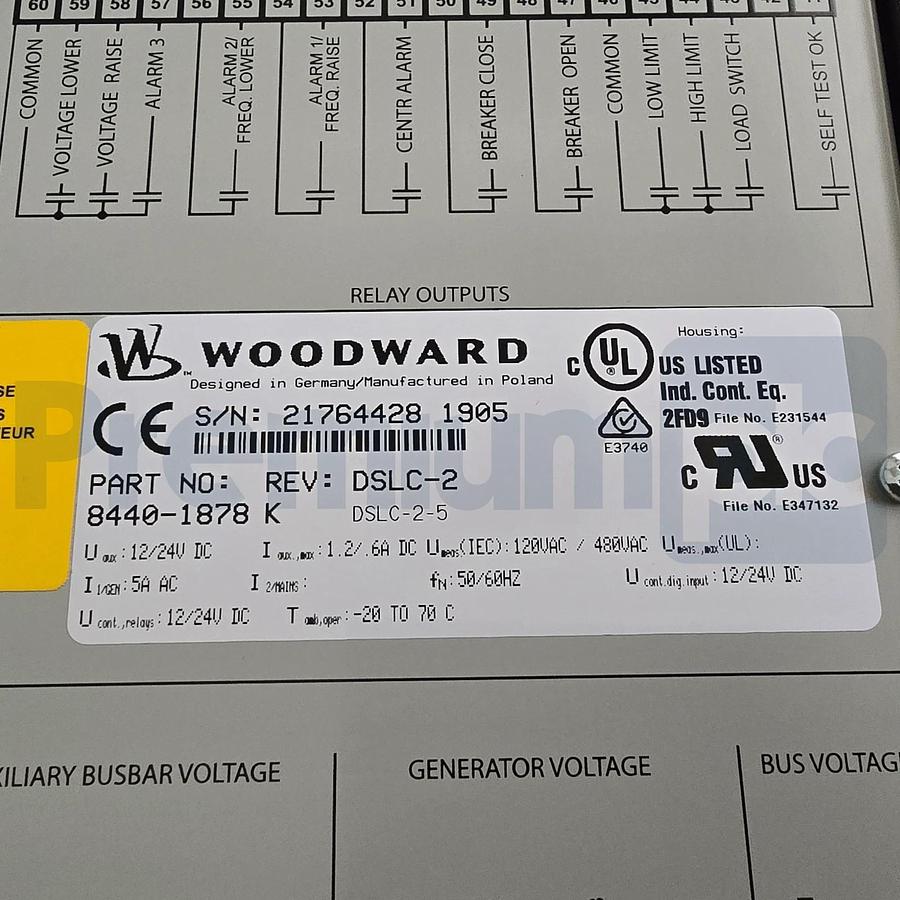 Woodward DSLC-2 | 8440-1878 Rev K Digital Synchronizer & Load Control DSLC-2-5