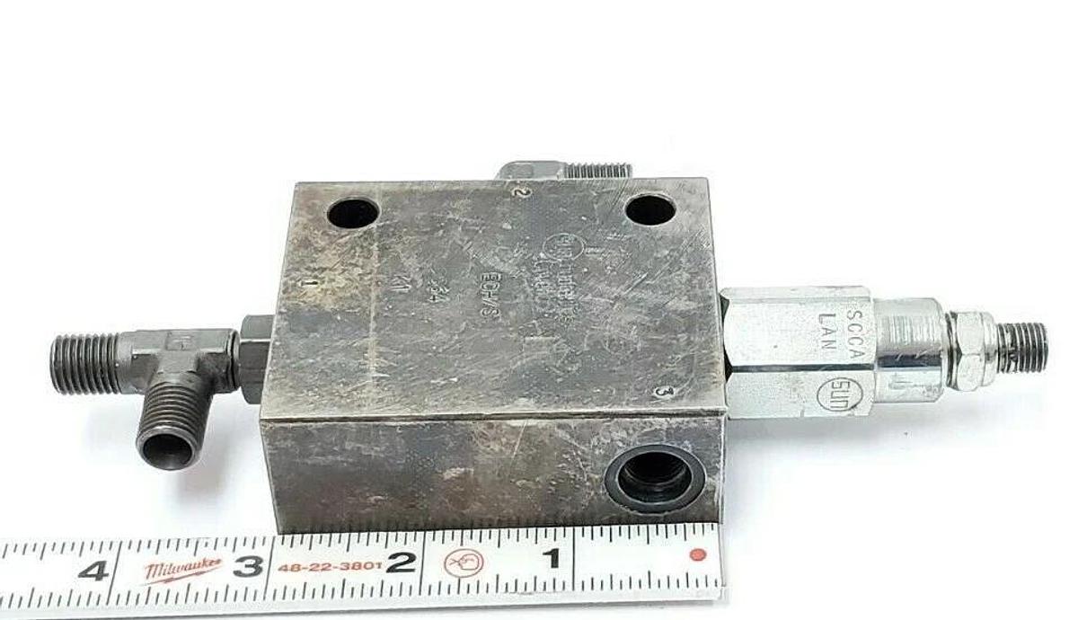 Used SUN HYDRAULICS ECH/S VALVE BLOCK ASSEMBLY 9G64 K1 ECHS