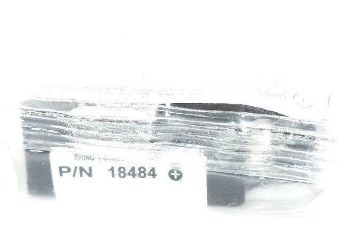 Used NEW RHINO 18484 PERMANENT POLYESTER BLACK AND WHITE TAPE 3/4"X18'