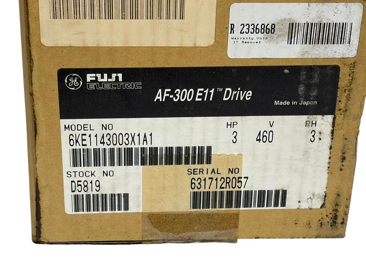 GE Fuji Electric AF-300 E11 Drive 6KE1143003X1A1 VFD 3HP 460V New