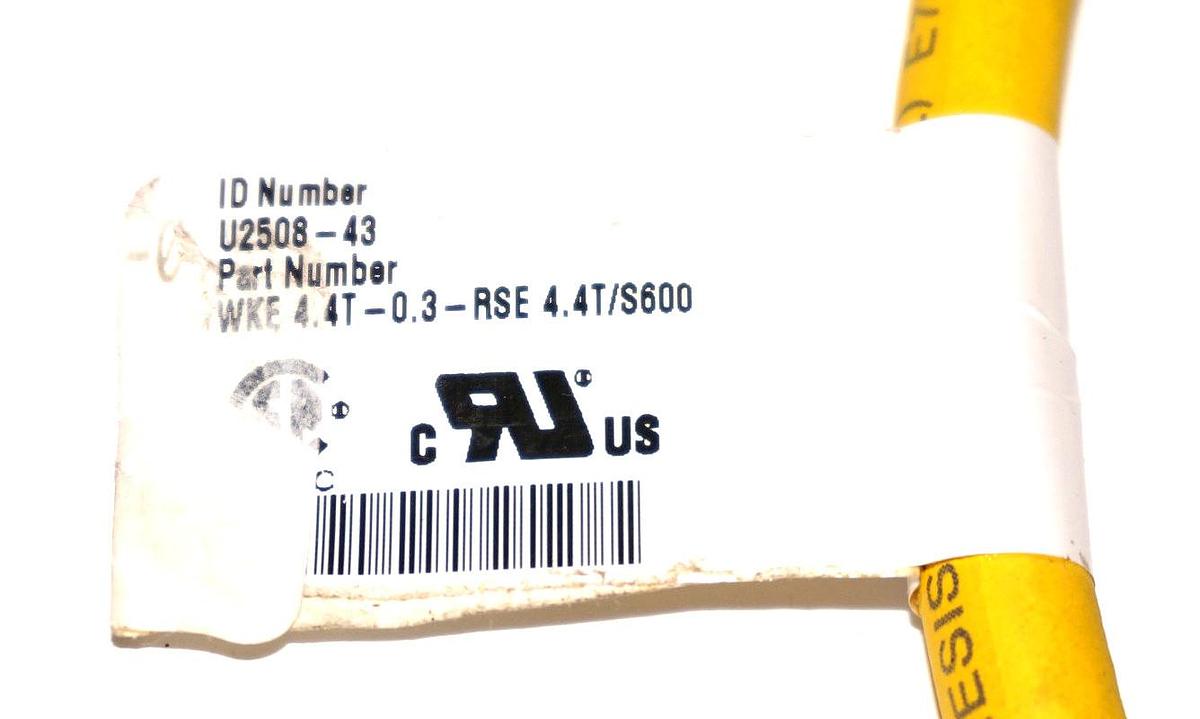 Used NEW TURCK WKE 4.4T-0.3-RSE 4.4T/S600 SWITCH ID NUMBER: U2508-43