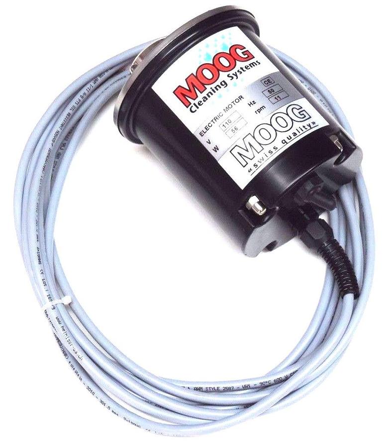 Used NEW MOOG CLEANING SYSTEMS CE SERIES ELECTRIC MOTOR 110V, 50HZ, 56W, 11RPM
