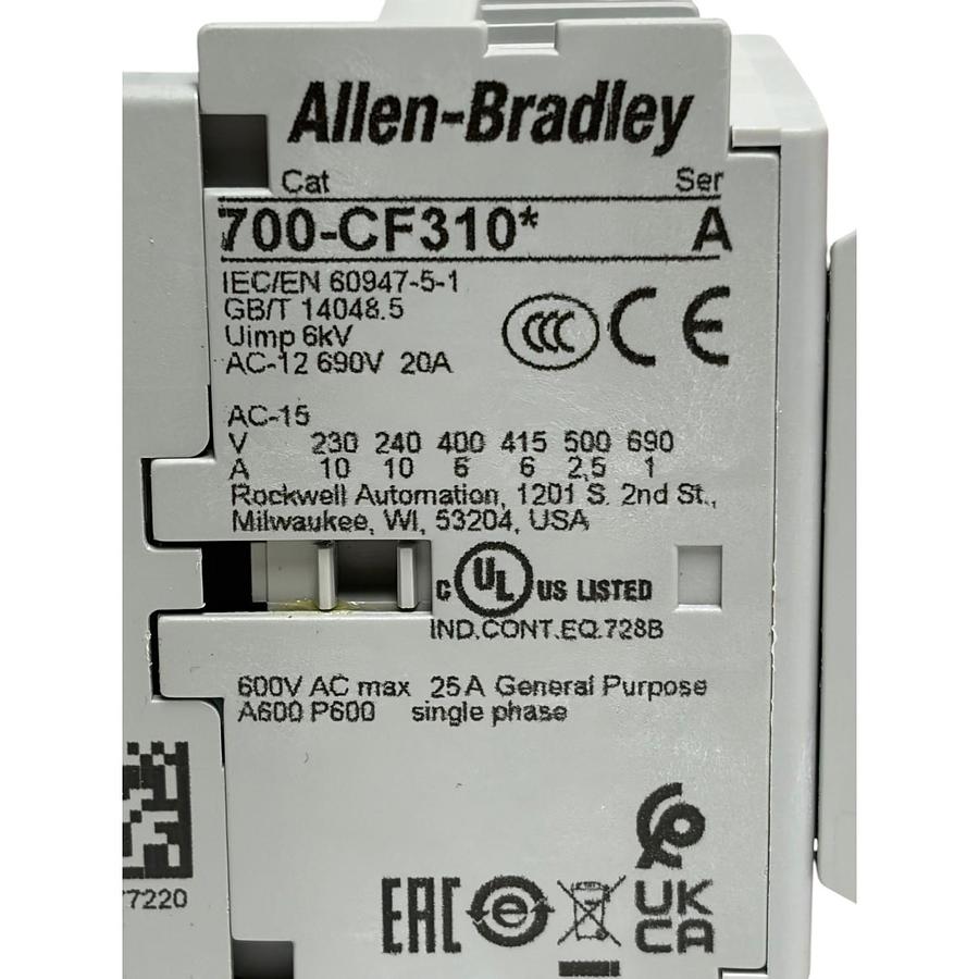 Used New Allen-Bradley 700S-CF620EJC Safety Control Relay 24VDC Guardmaster Ser A