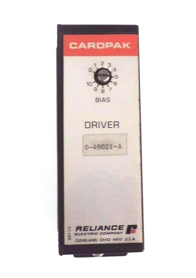 Used RELIANCE ELECTRIC 0-49021-A CARDPAK DRIVER MODULE 049021A