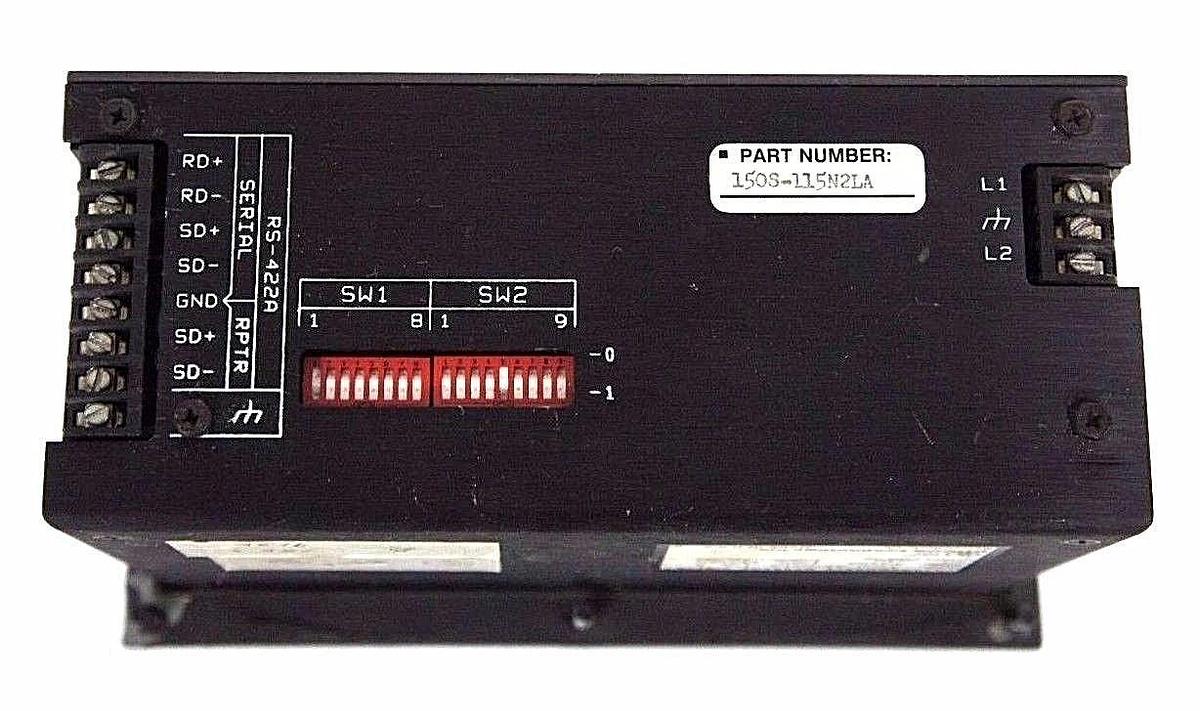 Used UTICOR 150S-115N2LA PROGAMMABLE MESSAGE DISPLAY REV. A, 115VAC, 0.10AMP