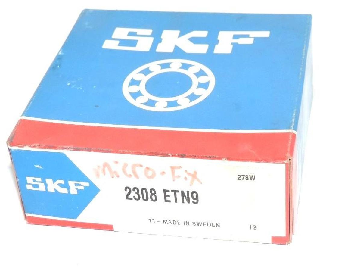 Used F/S SKF 2308ETN9 BALL BEARING SINGLE ROW SELF ALIGNING 90X40X33MM, 2308 ETN9