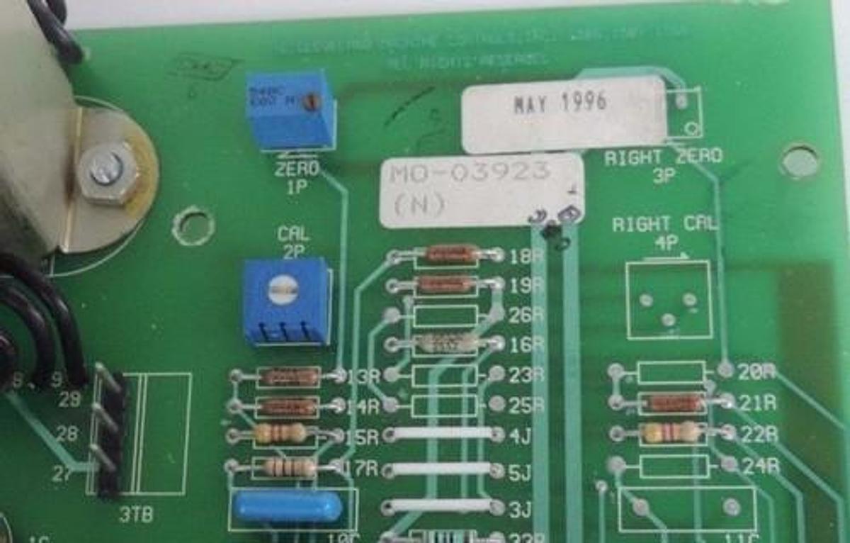 Used CLEVELAND MACHINE MO-03923 PC BOARD TENSI-MASTER MO03923