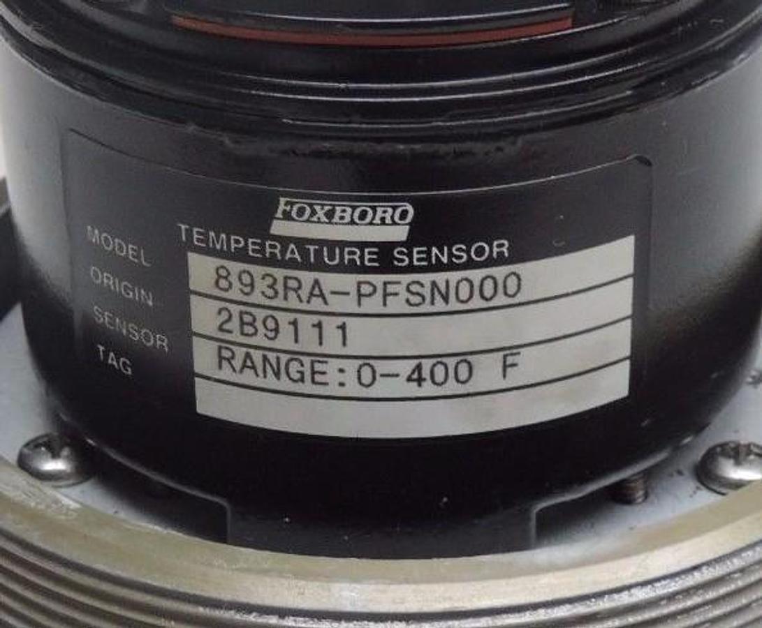 Used FOXBORO 893RA-PFSN000 TEMPERATURE TRANSMITTER W/ PN143TR PERCENT OUTPUT GAUGE