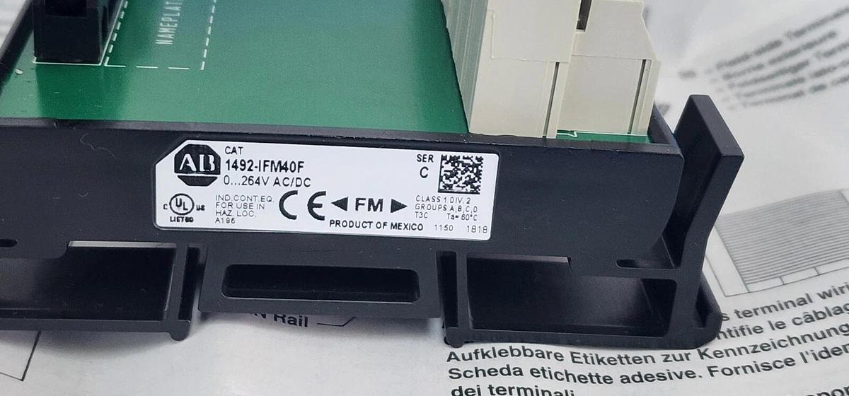 Used NIB ALLEN BRADLEY 1492-IFM40F 40 POINT INTERFACE MODULE SER. C