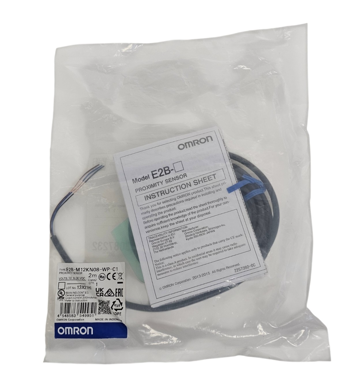 NEW OMRON E2B-M12KN08-WP-C1 PROXIMITY SENSOR E2BM12KN08WPC1 2M