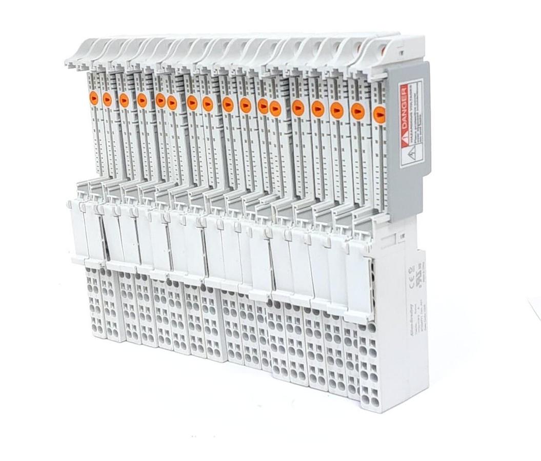 Used LOT OF 17 ALLEN BRADLEY 1734-TOP3 SER. A REV. A01 TERMINAL BASES 1734TOP3