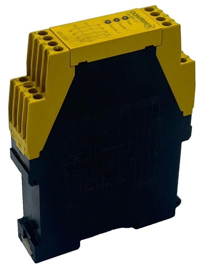 Used CONTRINEX YRB-0131-241 Safety Relay Module 24VDC Dual Channel 3 N.O.